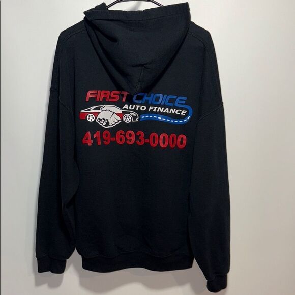 Gildan Black Sweatshirt Classic Pullover Hoodie - Picture 6 of 8